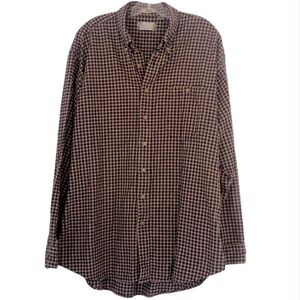 VINTAGE MENS BILL BLASS 80’s/90’s RED & BLACK FALL FLANNEL SIZE XLT